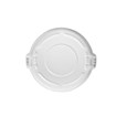 The Rubbermaid Commercial BRUTE® Self-Draining Lids feature self-draining channels that prevent water from pooling.