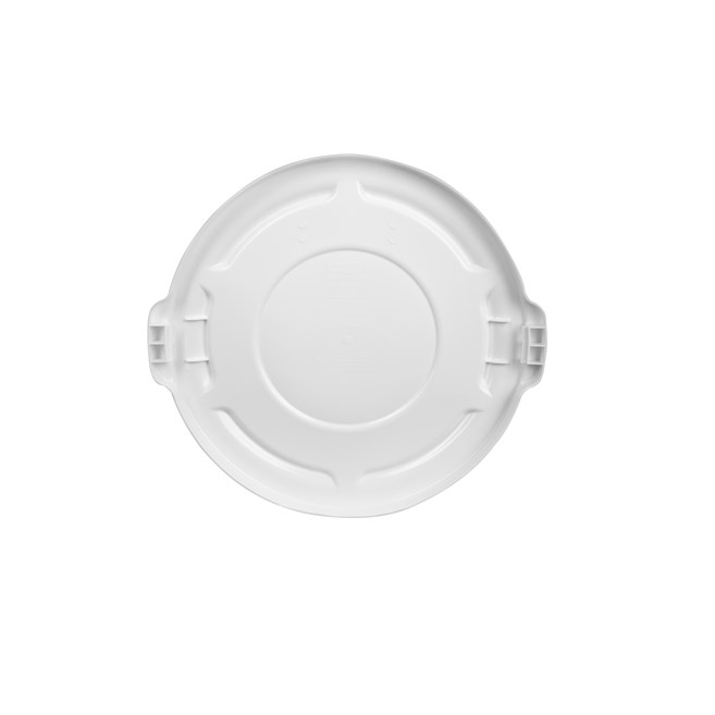 The Rubbermaid Commercial BRUTE® Self-Draining Lids feature self-draining channels that prevent water from pooling.