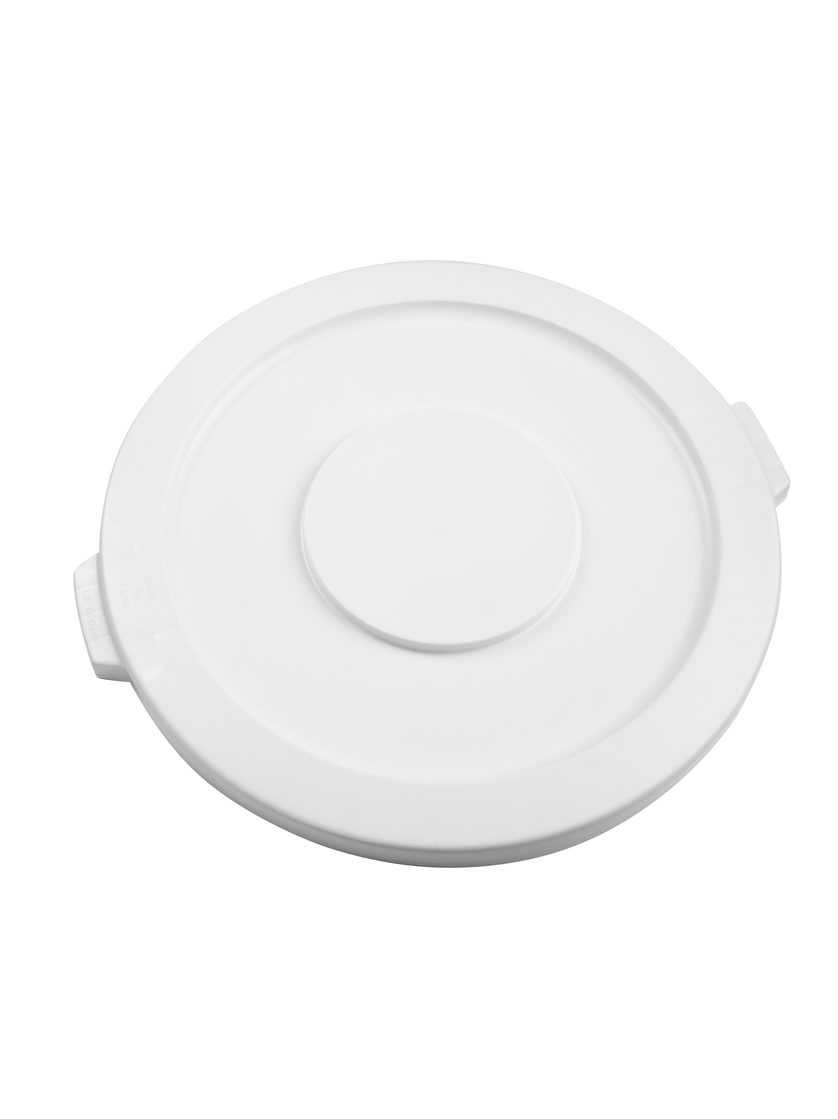 The Rubbermaid Commercial BRUTE® Self-Draining Lids feature self-draining channels that prevent water from pooling.