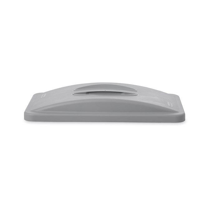 A variety of Slim Jim lids are available to help facilitate waste and recycling sortation