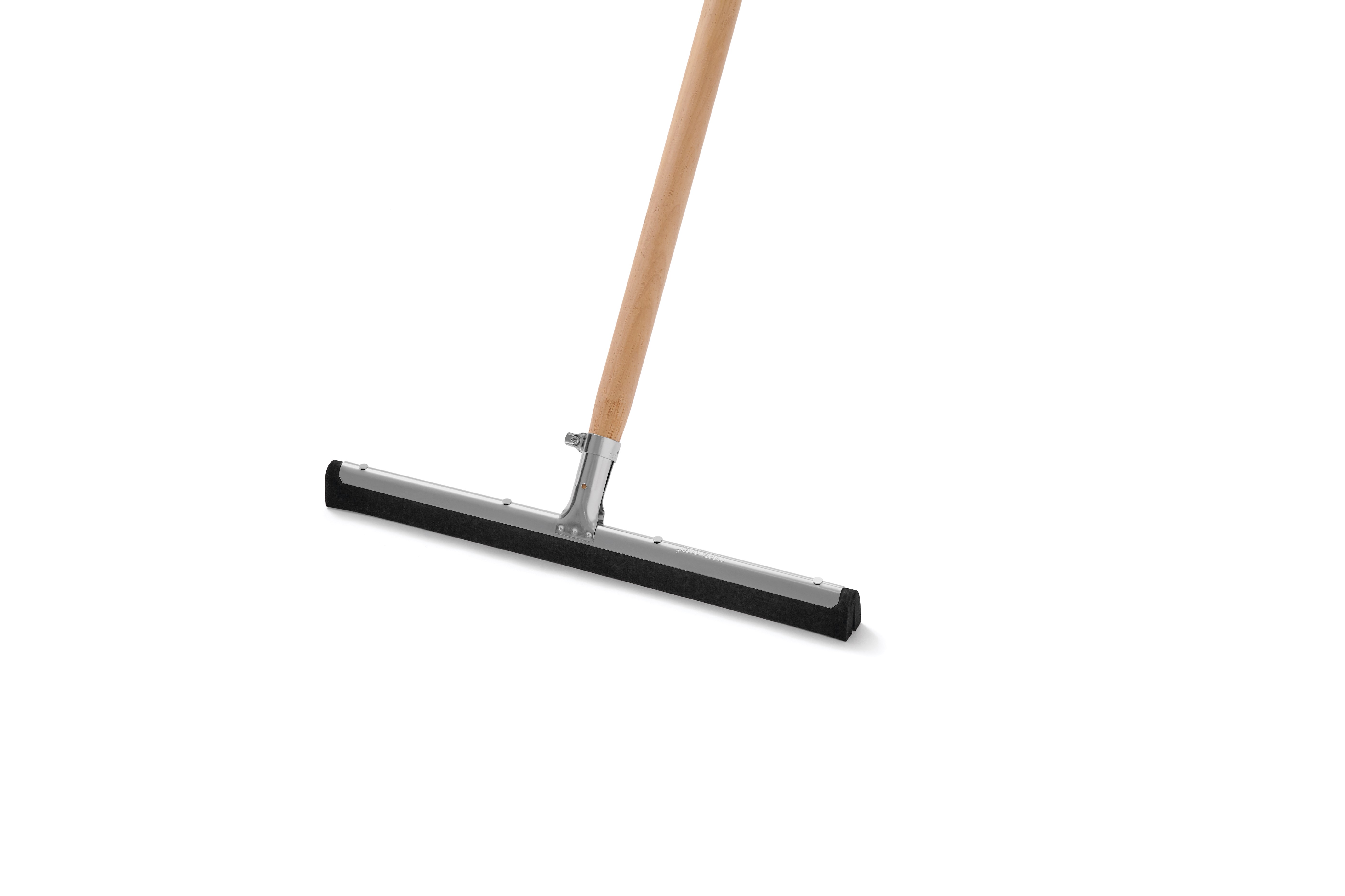 Standard, 18", dual moss, floor squeegee.  Accepts tapered handle. Handle not included.