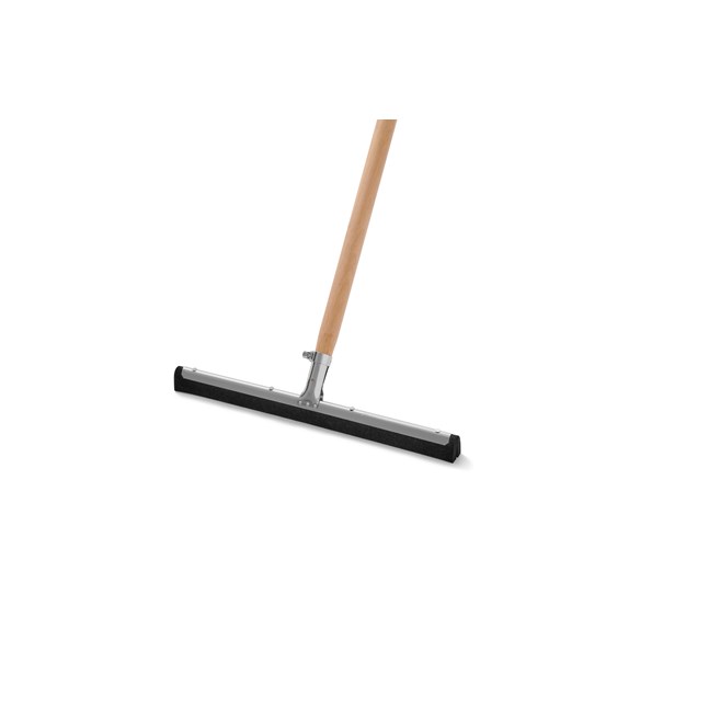Standard, 18", dual moss, floor squeegee.  Accepts tapered handle. Handle not included.