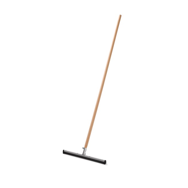 Standard, 18", dual moss, floor squeegee.  Accepts tapered handle. Handle not included.