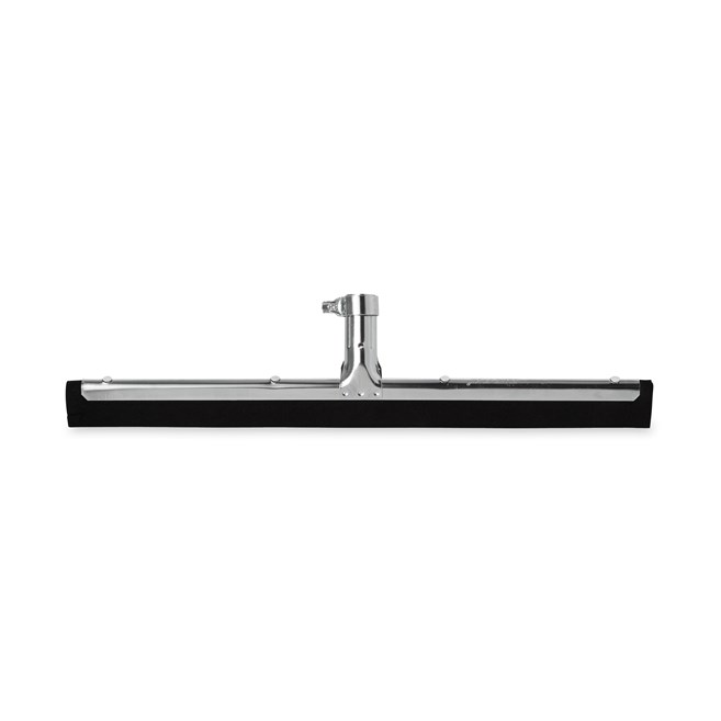 Standard, 18", dual moss, floor squeegee.  Accepts tapered handle. Handle not included.