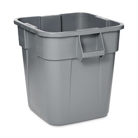 The Rubbermaid Commercial Square BRUTE® container offers up to 14% more capacity than round containers and is designed with professional-grade, heavy-duty plastic that won't rust, chip, or fade.