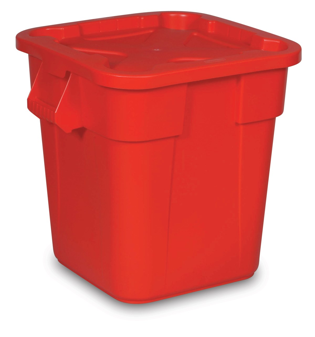 BRUTE® Square Container with Lid Red | BRUTE® 28 Gal Square BRUTE® Square Container with Lid Red | BRUTE® 28 Gal Square