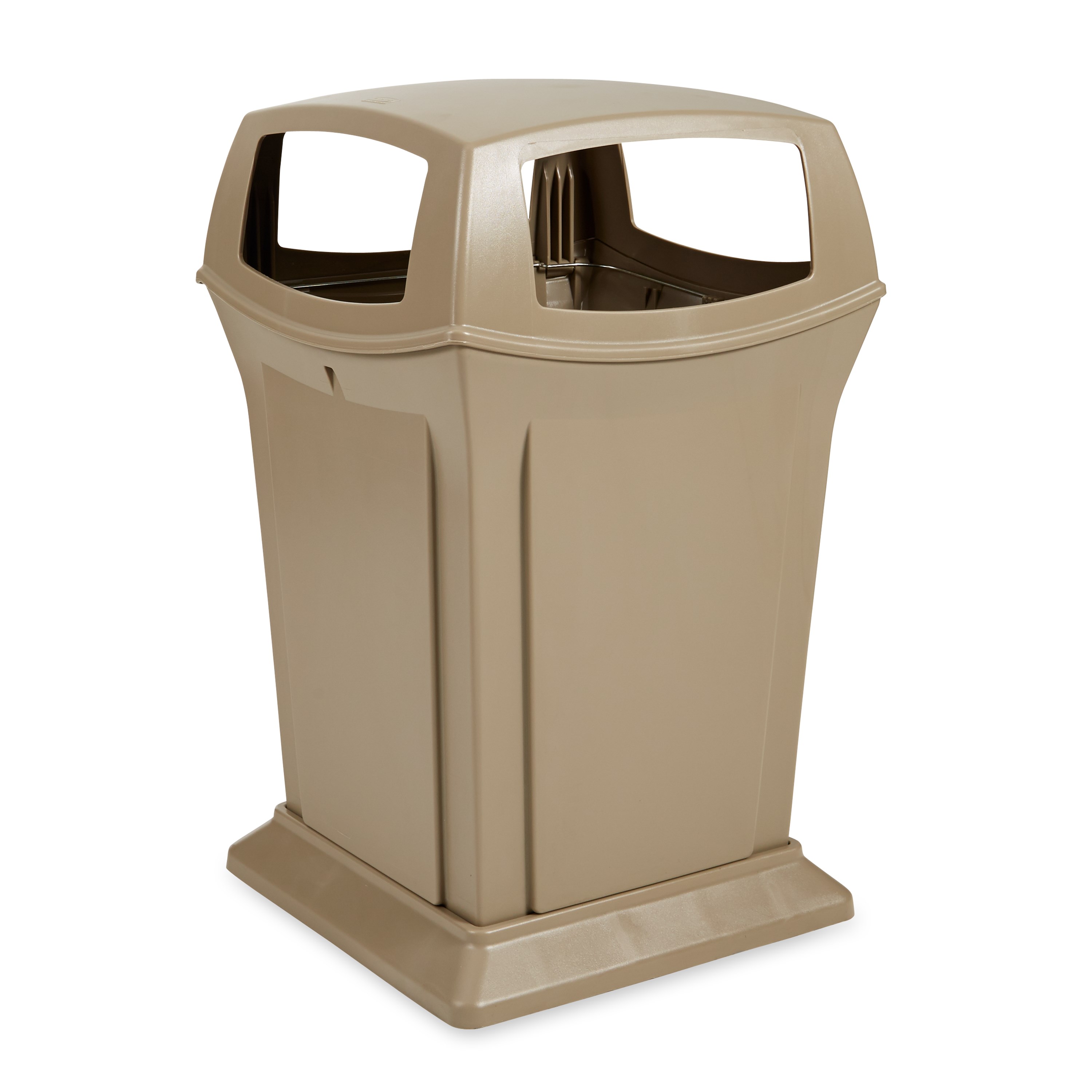 The Rubbermaid Commercial Ranger® Classic Waste Bin features Rubbermaid's famous durability, modern styling, and easy-to-service design.