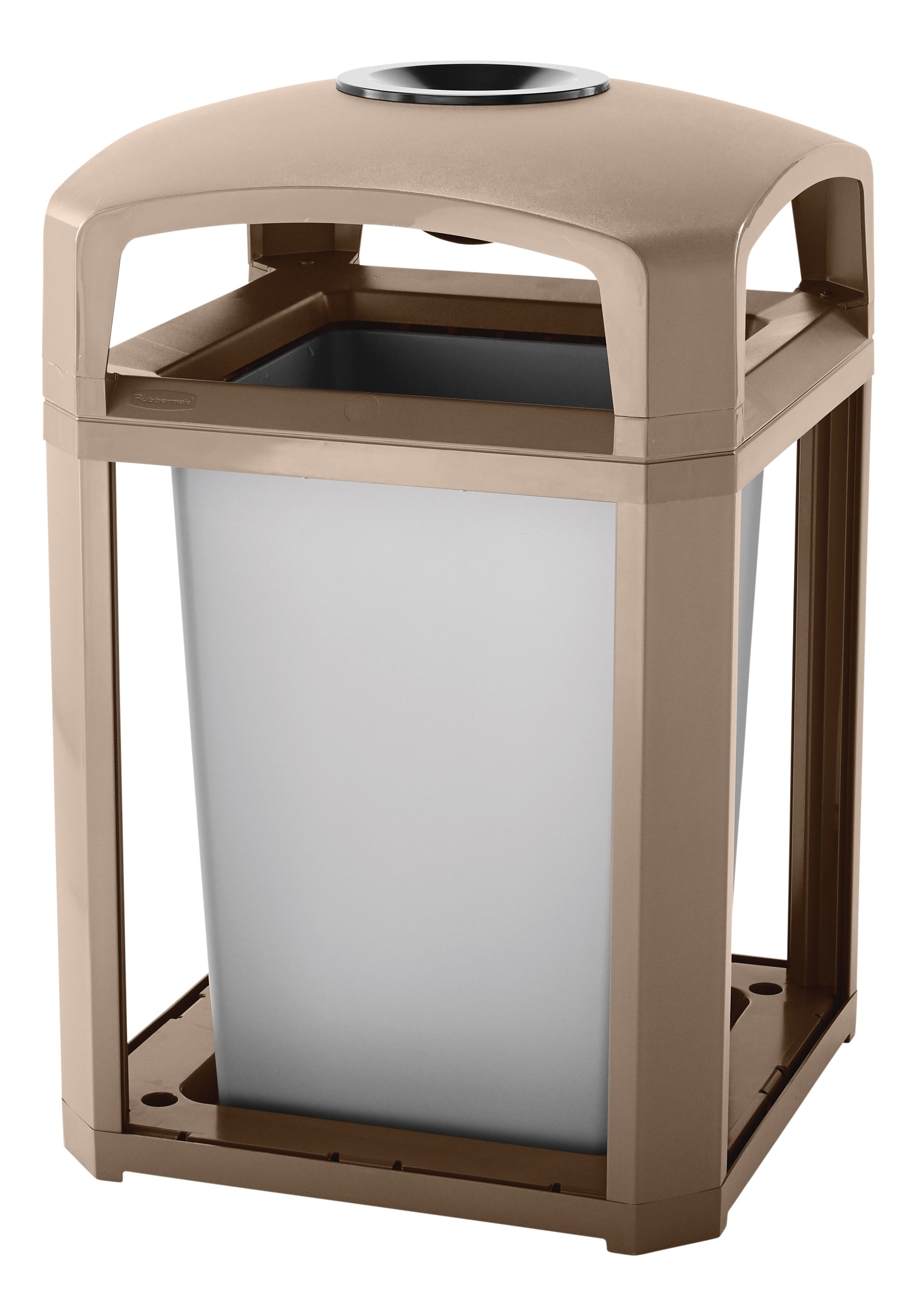 High volume refuse collection and smoking management for indoor and outdoor areas, including building entrances, lobbies and malls