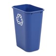 De Rubbermaid Commercial-containers voor naast het bureau zijn ruimtebesparend, zuinig en een eenvoudige en efficiënte oplossing voor het recyclen op de werkplek.