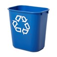 De Rubbermaid Commercial-containers voor naast het bureau zijn ruimtebesparend, zuinig en een eenvoudige en efficiënte oplossing voor het recyclen op de werkplek.