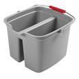 An easy-to-use cleaning system. Double pail for separation of cleaning solution and rinse water.
