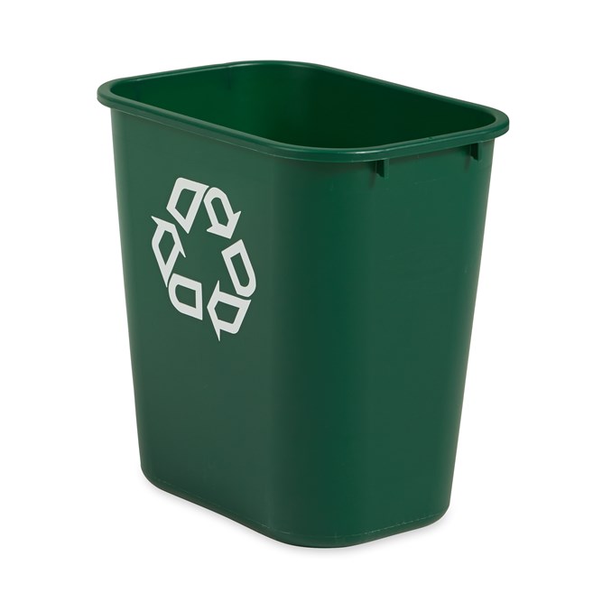 The Rubbermaid Commercial Deskside containers are space-efficient, economical, and an easy and an effective deskside recycling solution.