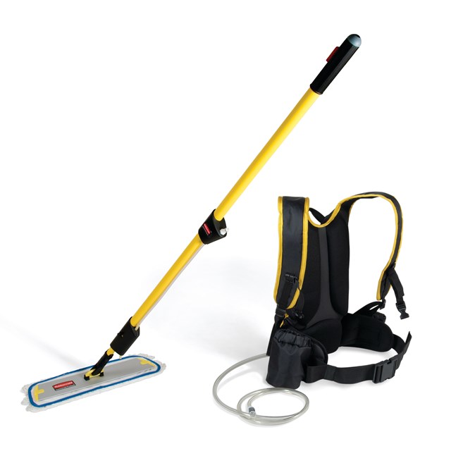 Help reduce labor costs and improve worker productivity and well-being with the highly portable FLOW™ Floor Finishing System. High-capacity backpack and handle system allows user controlled release of solution for more efficient floor finishing.