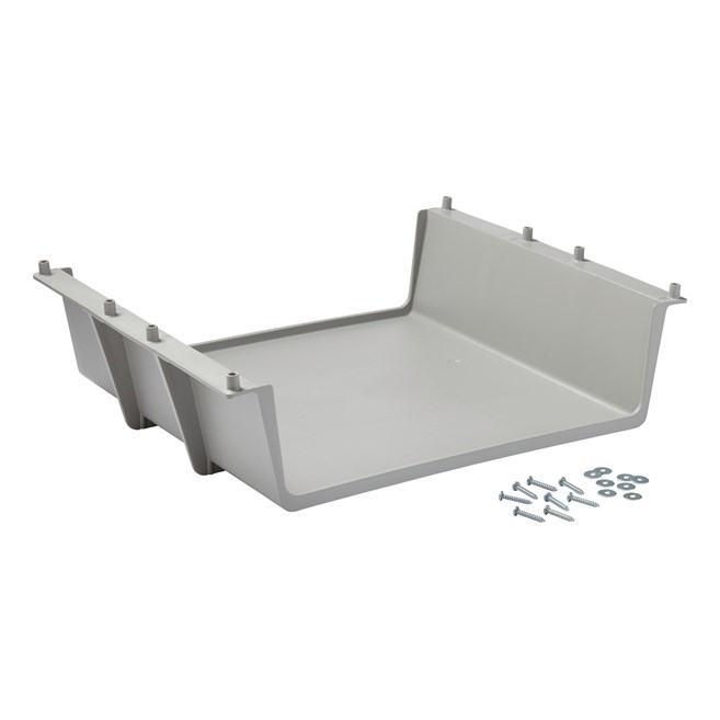 The Glass Rack for Traditional Housekeeping Carts provides users with additional storage for glassware or other supplies.