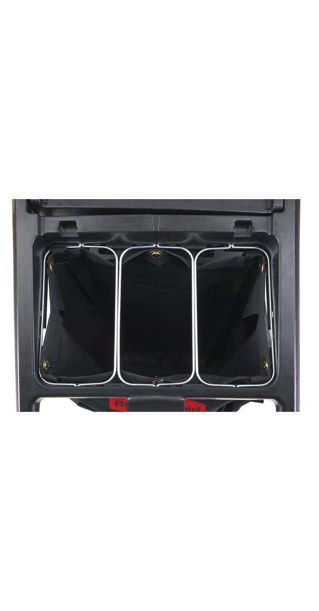 Wire Bag Racks Executive Triple Waste Wire Bag Holders for Housekeeping and High-Capacity