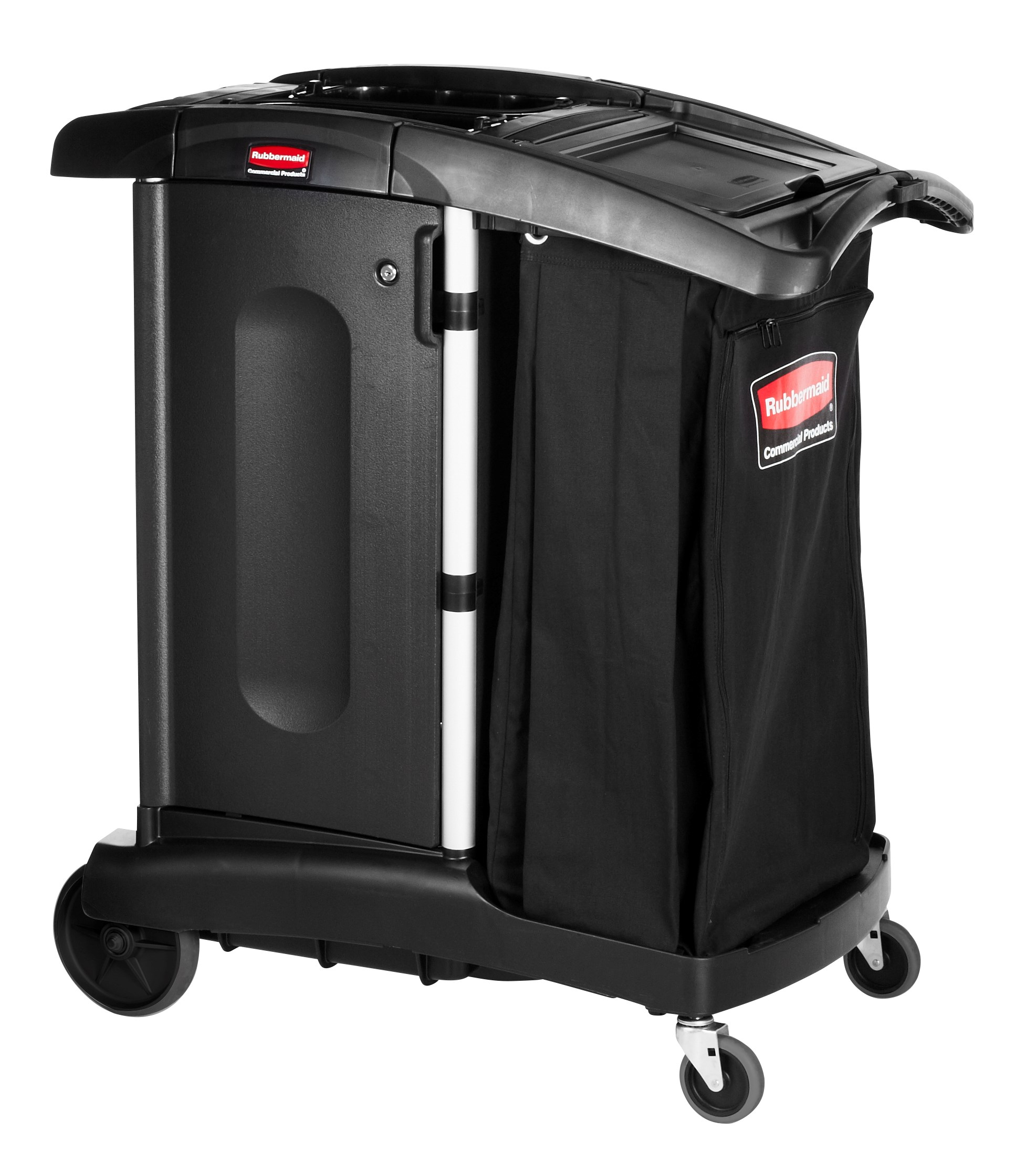 The Rubbermaid Commercial Executive Series Ultra-Compact Housekeeping Cart is an ergonomic and lightweight housekeeping solution.