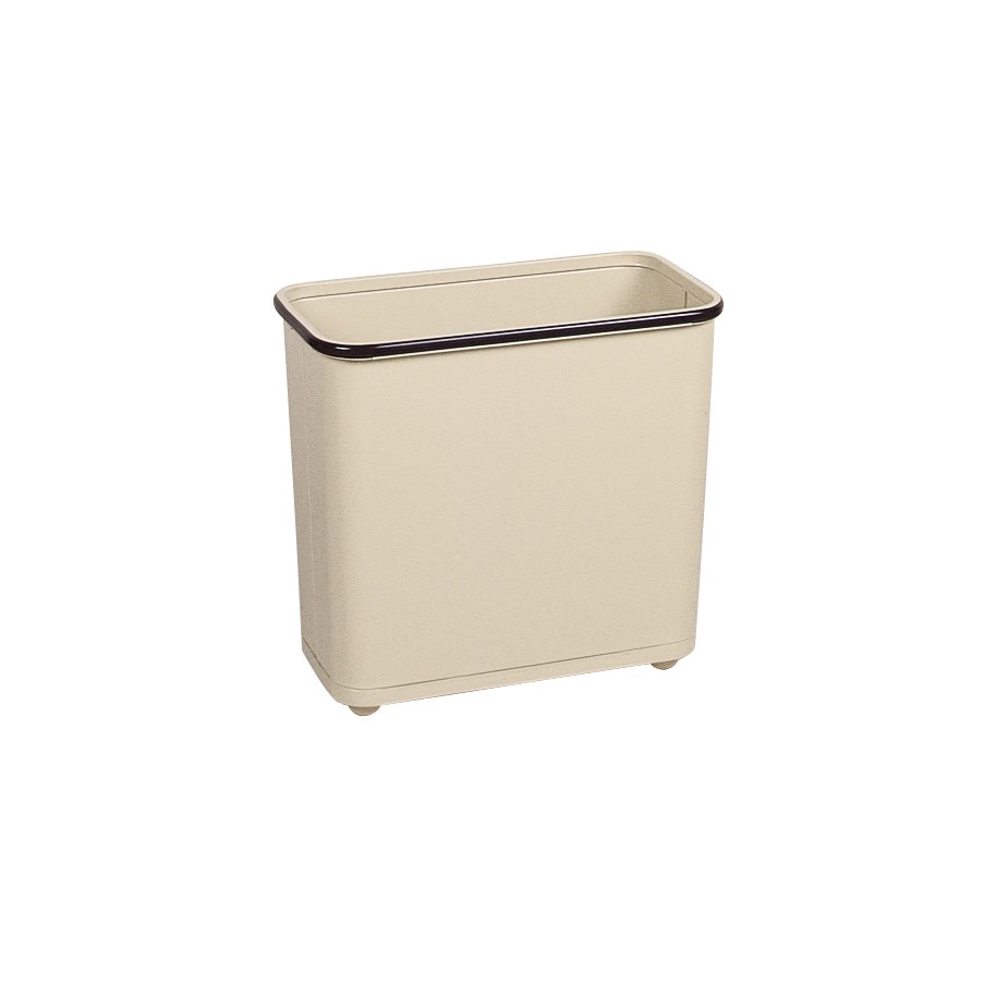 The Rubbermaid Commercial Open Top Steel Wastebaskets are fire-safe and puncture-resistant.