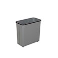 The Rubbermaid Commercial Open Top Steel Wastebaskets are fire-safe and puncture-resistant.