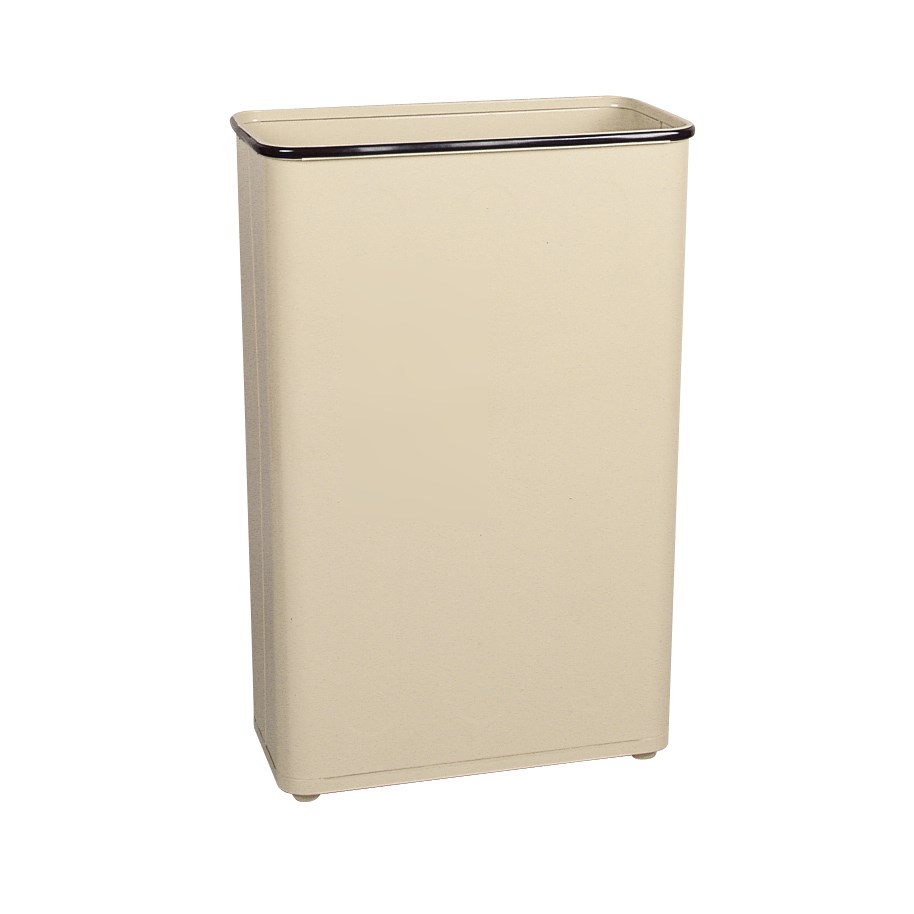 The Rubbermaid Commercial Open Top Steel Wastebaskets are fire-safe and puncture-resistant.