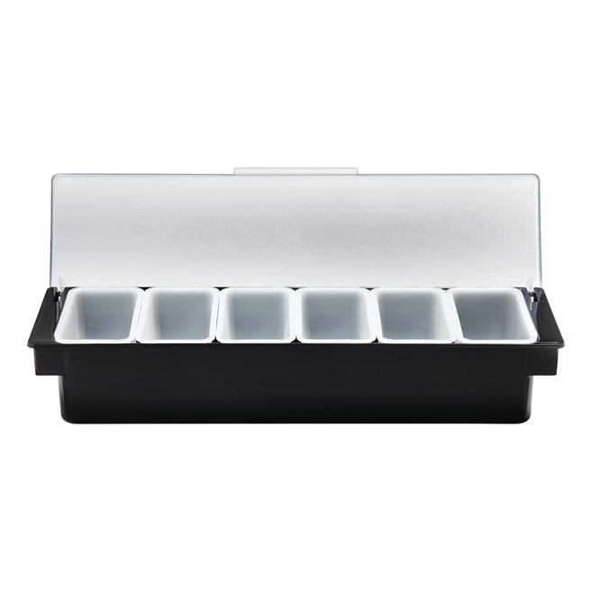 Hygienic, safe storage for condiments, garnishes, and more.