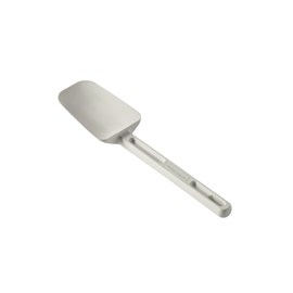 Multi-purpose 9.5" spoon-shaped spatula designed for unheated applications of scraping, scooping, and spreading in food preparation.
