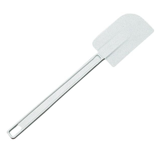 The Rubbermaid Commercial Rubber Spatula features a true rubber blade molded directly onto the handle