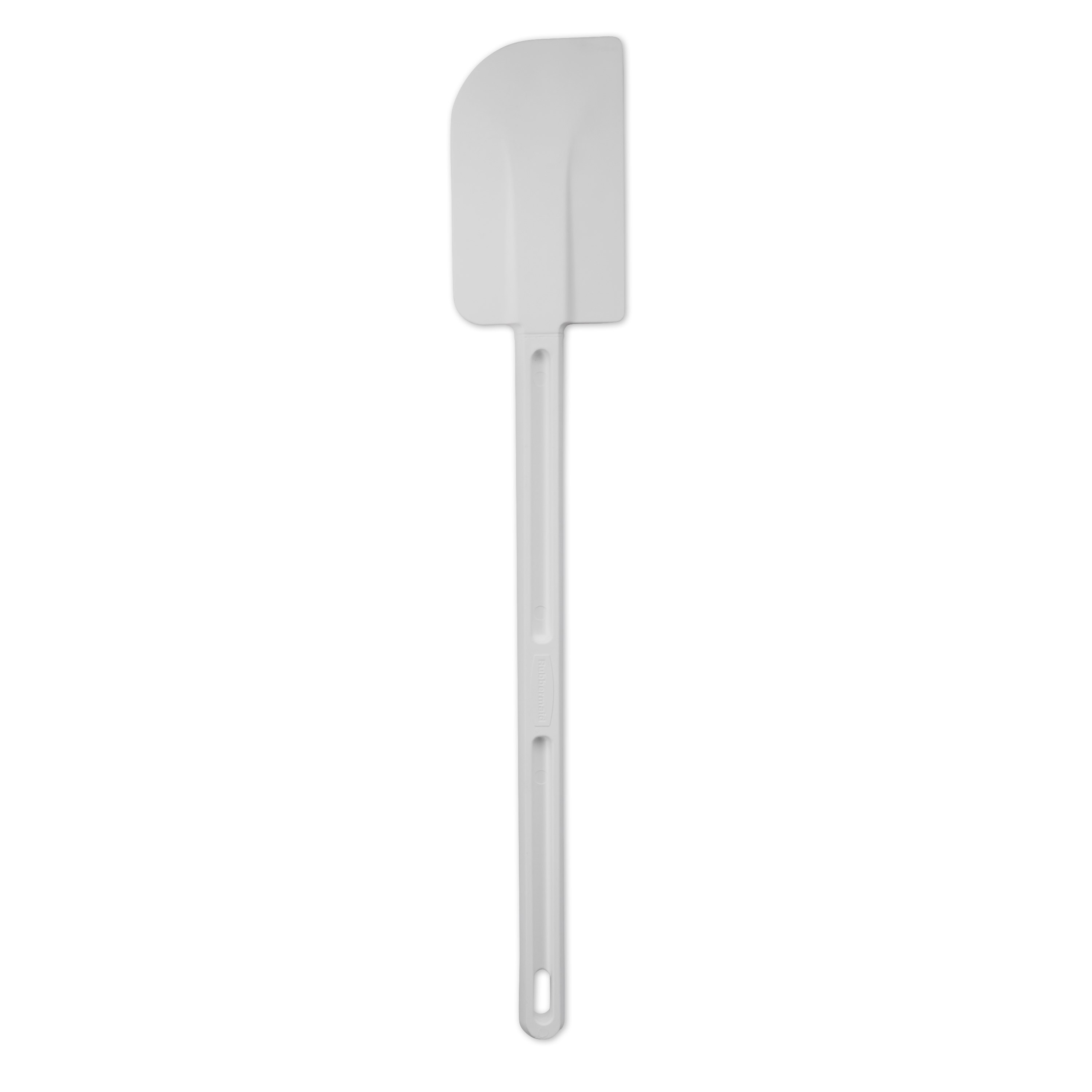The Rubbermaid Commercial Rubber Spatula features a true rubber blade molded directly onto the handle.