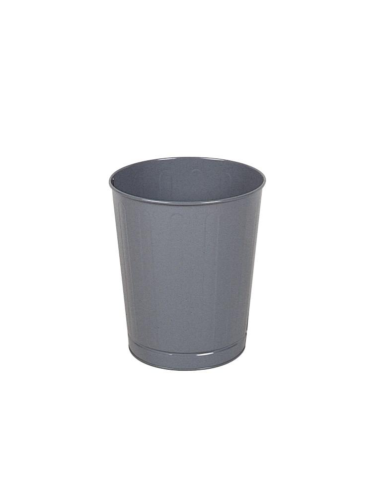 The Rubbermaid Commercial Open Top Steel Wastebaskets are fire-safe and puncture-resistant.