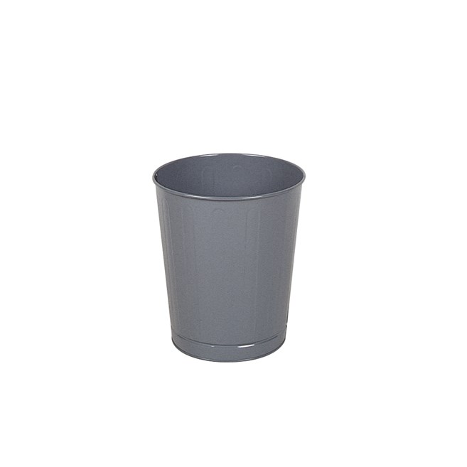The Rubbermaid Commercial Open Top Steel Wastebaskets are fire-safe and puncture-resistant.
