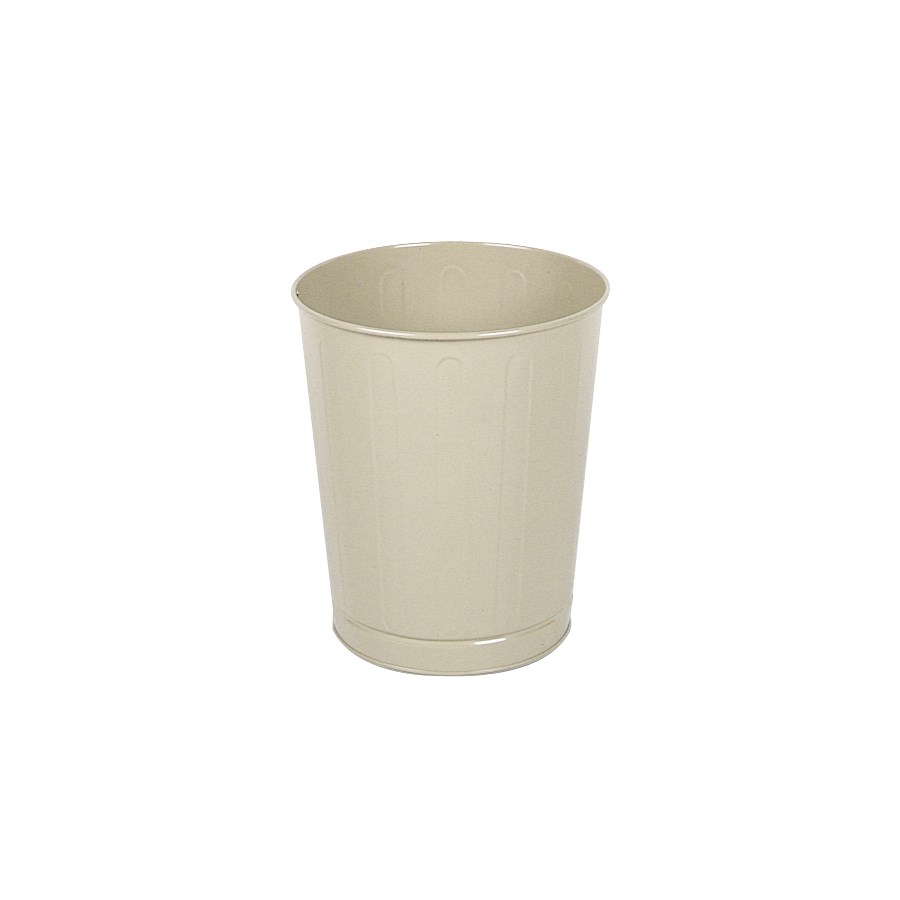 The Rubbermaid Commercial Open Top Steel Wastebaskets are fire-safe and puncture-resistant.
