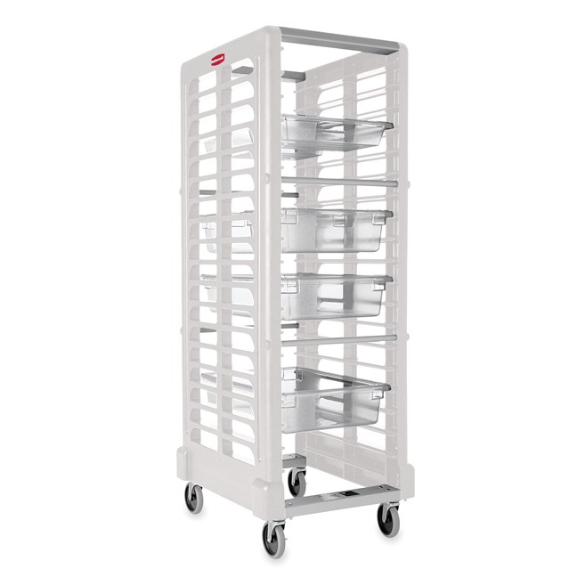 The Rubbermaid Commercial Racks and Carts increase efficiency by maximizing space, transportation, and storage