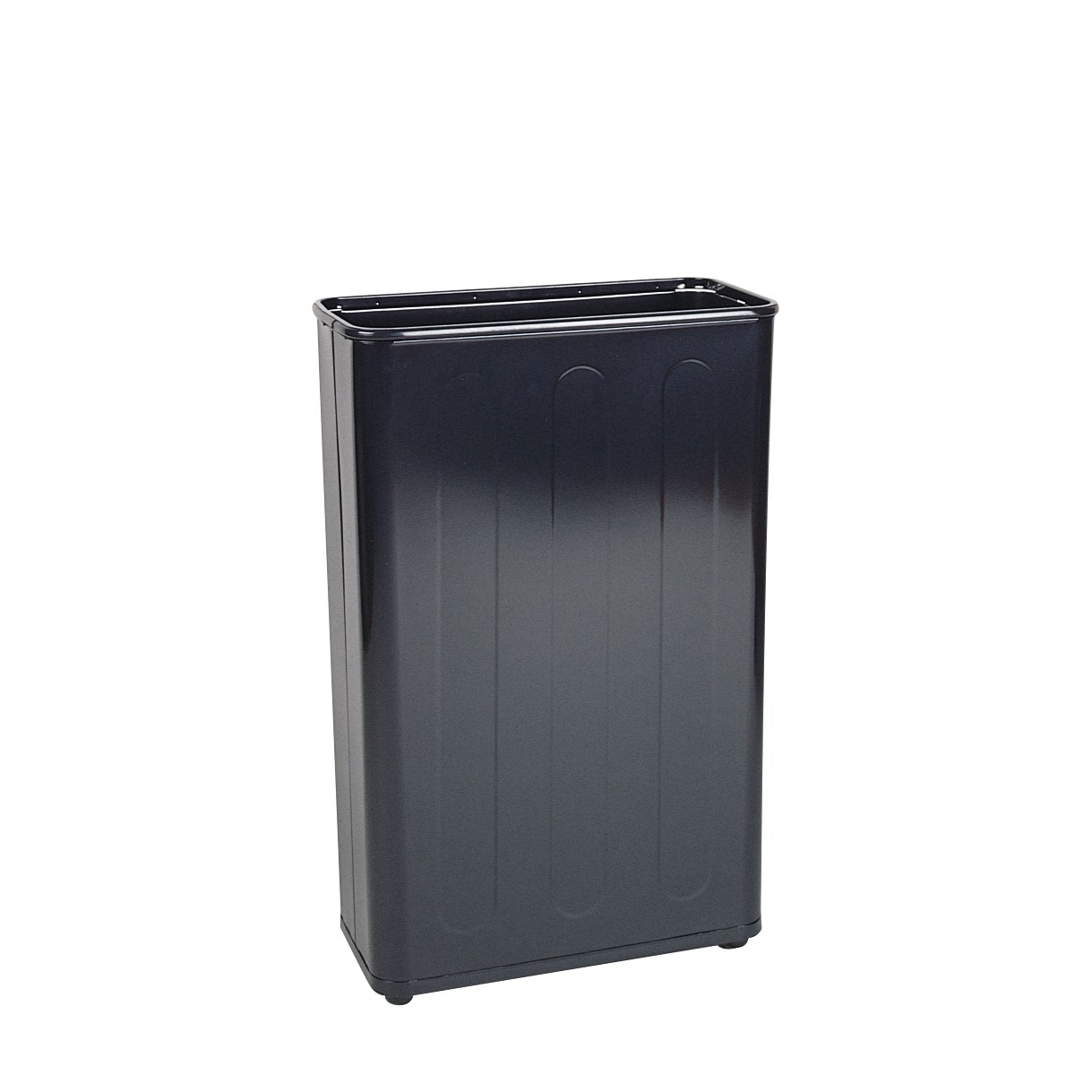 The Rubbermaid Commercial Open Top Steel Wastebaskets are fire-safe and puncture-resistant.