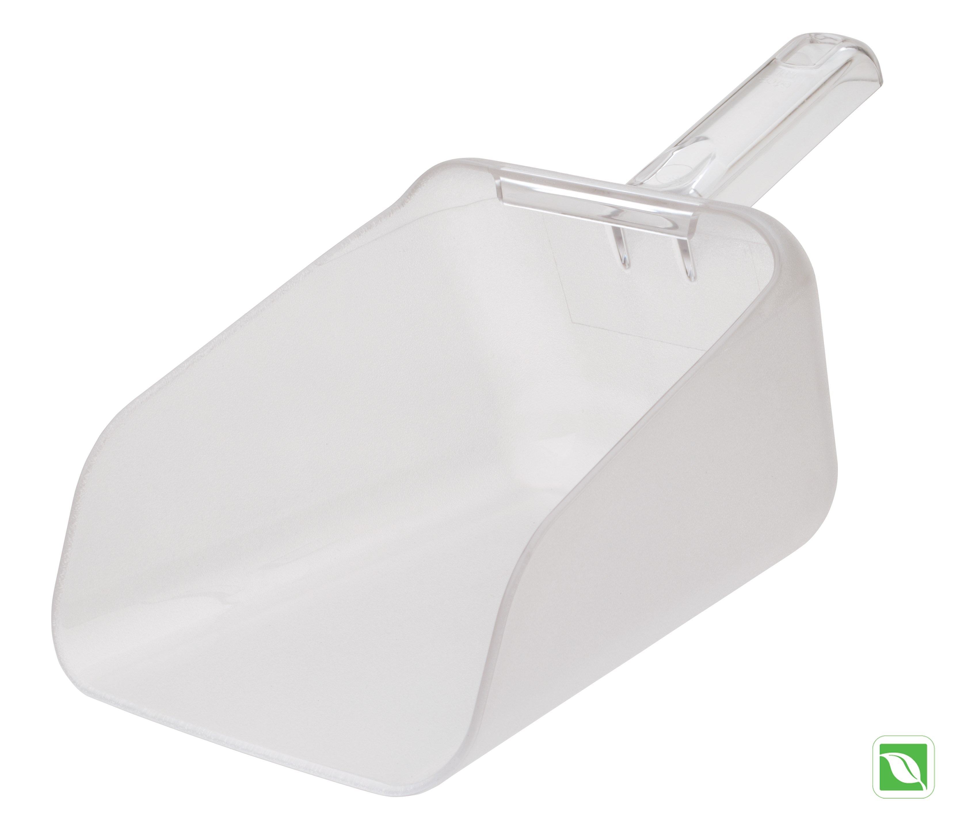 Multi-purpose 64oz. scoops designed for use with the Rubbermaid Commercial ProSave® Ingredient Bins.