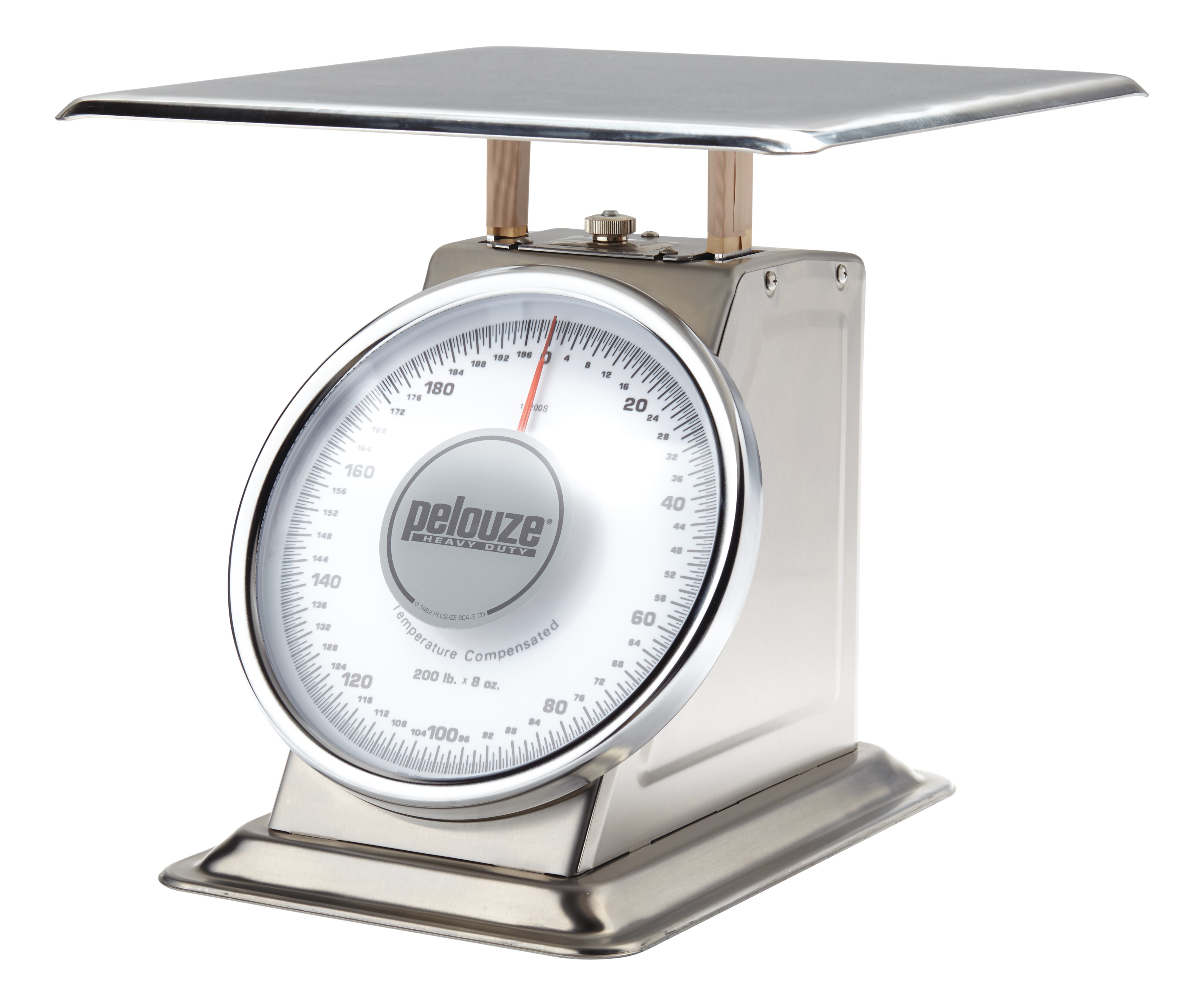 Heavy-duty platform scale for tabletop weighing.