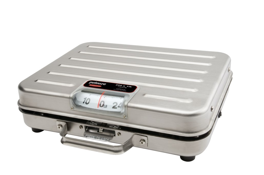 Low-profile receiving scale for foodservice, industrial, or office environments.