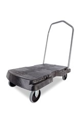Triple Trolley mit benutzerfreundlichem Griff, Standardlasten, mit 12,7-cm-lenkrollen, schwarz