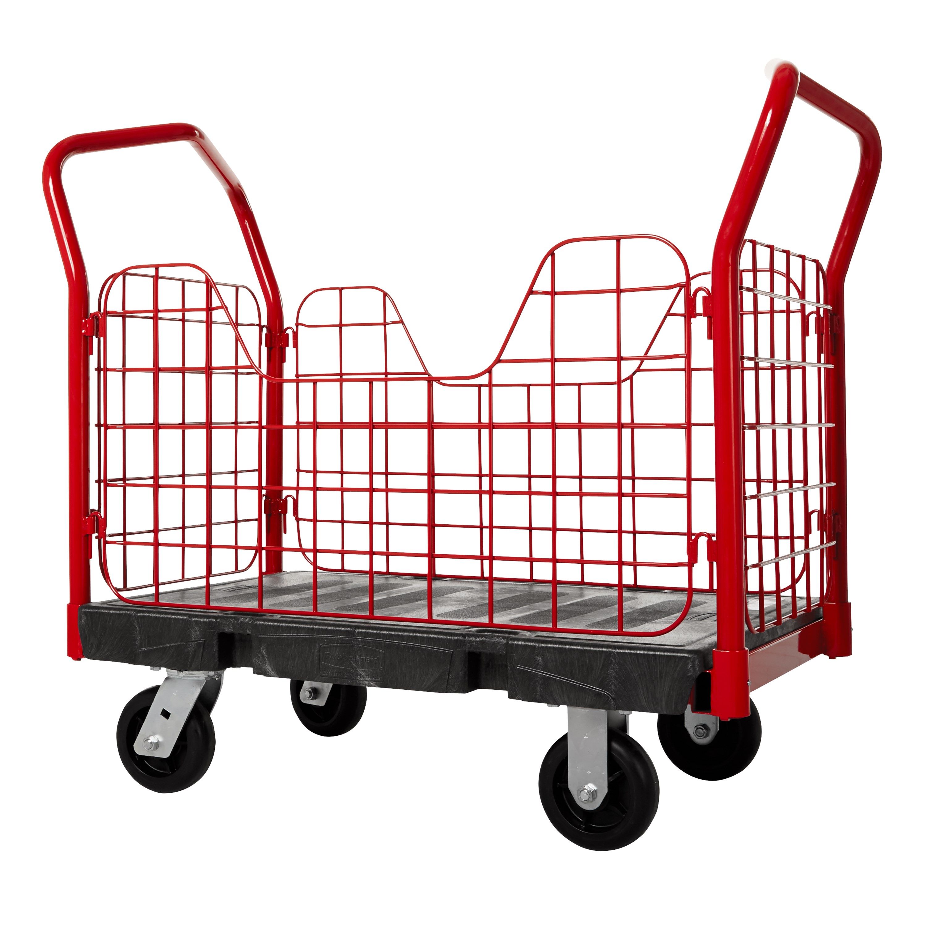 The Rubbermaid Commercial Side Panel Platform Truck 24"X36" with 6"TPR casters, 1000 lb. capacity