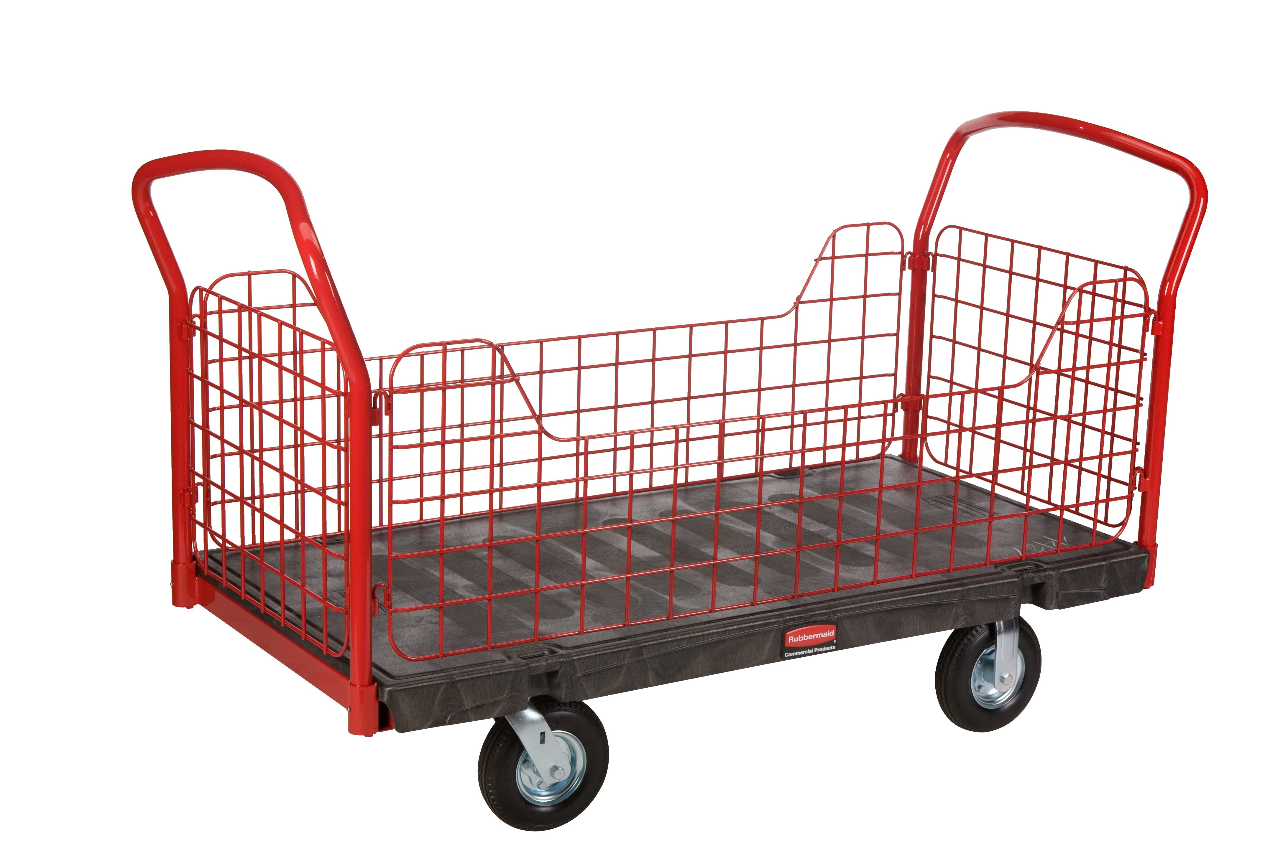 The Rubbermaid Commercial Side Panel Platform 30"X60" with 8" PNEUMATIC casters, 1200 lb. capacity