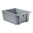 The Rubbermaid Commercial Palletote® storage containers are an effective storage solution with a durable stackable nestable design made to withstand hot and cold conditions.