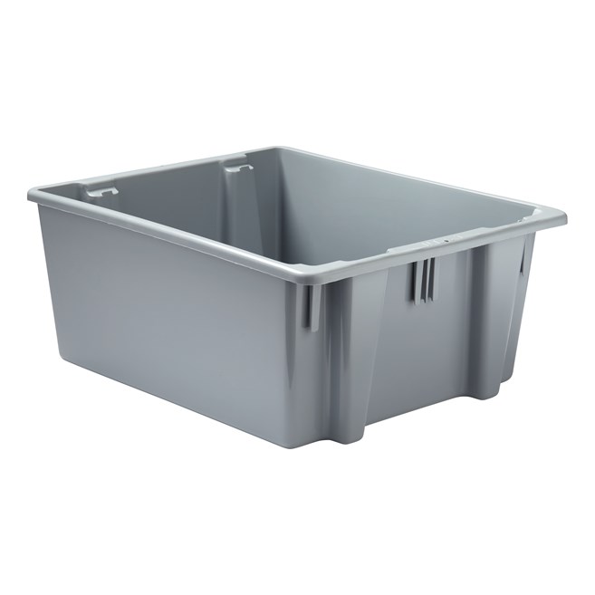 The Rubbermaid Commercial Palletote® storage containers are an effective storage solution with a durable stackable nestable design made to withstand hot and cold conditions.