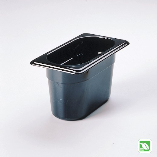 Heavy Duty Hot food pans in industry standard, gastronorm sizes.  Steam table and microwave safe