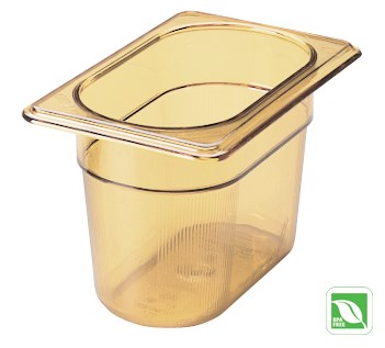 Heavy Duty Hot food pans in industry standard, gastronorm sizes.  Steam table and microwave safe