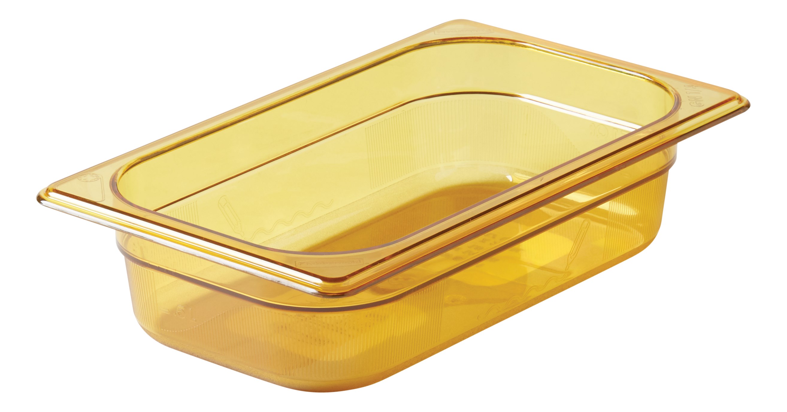 重型熱食鍋，符合業界標準，尺寸為 gastronorm。  適用於蒸鍋和微波爐