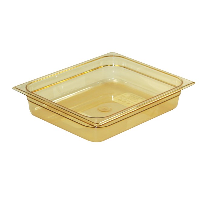 Heavy Duty Hot food pans in industry standard, gastronorm sizes.  Steam table and microwave safe