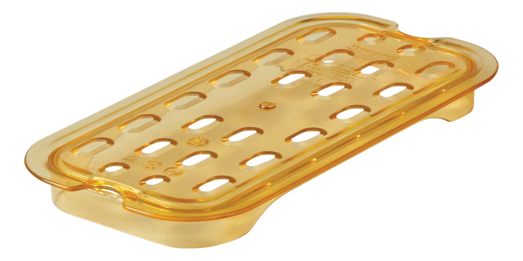 Drain tray for heavy duty hot insert pans help improve air circulation, keeping food fresh longer.  Steam table and microwave save.