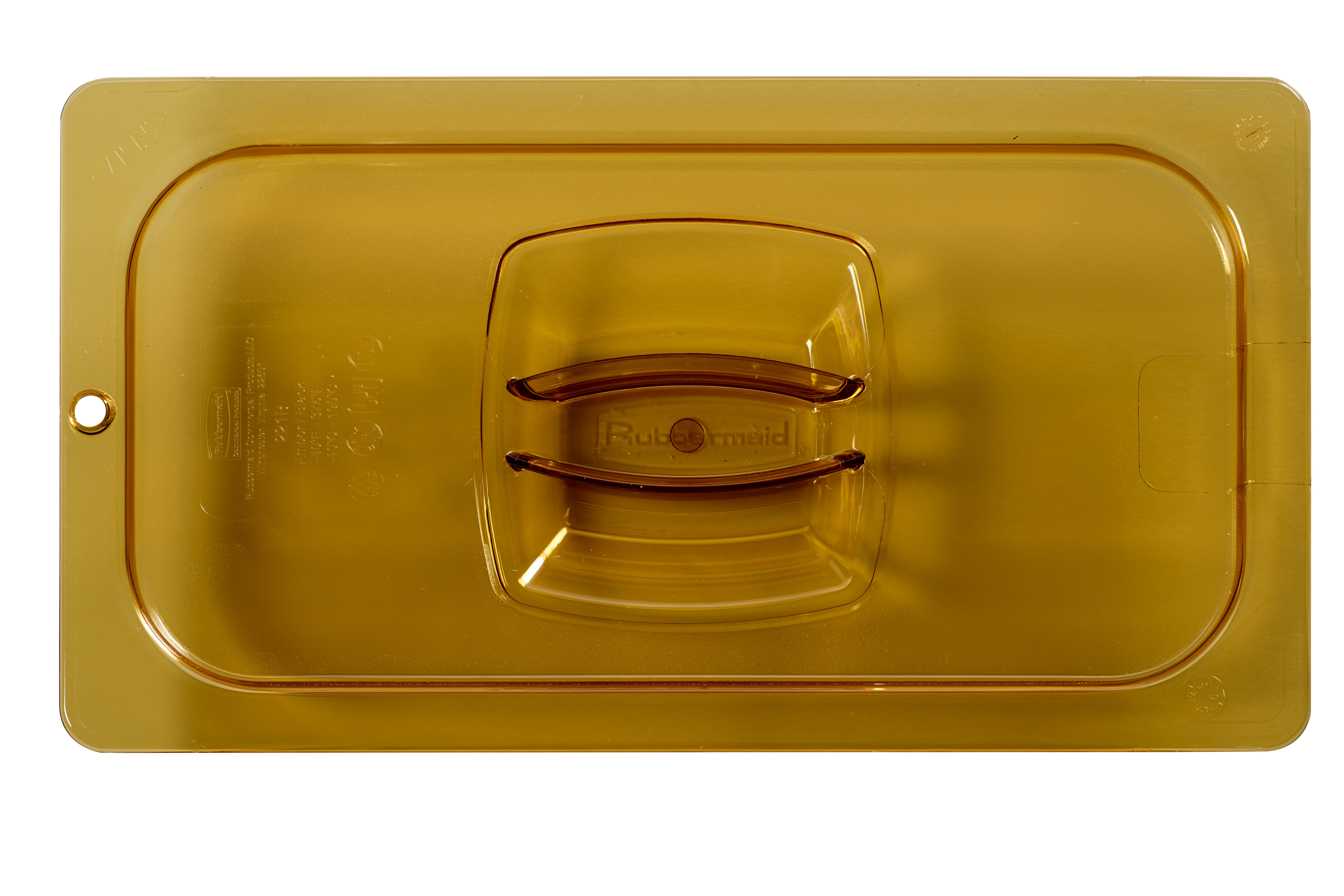 Heavy Duty hot insert pan cover with handle and peg hole for sanitary drying