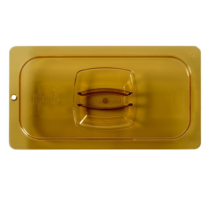 Heavy Duty hot insert pan cover with handle and peg hole for sanitary drying