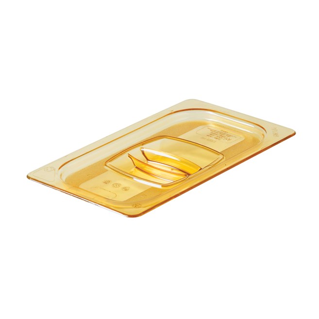 Tapa de recipiente de uso intensivo para comida caliente con mango