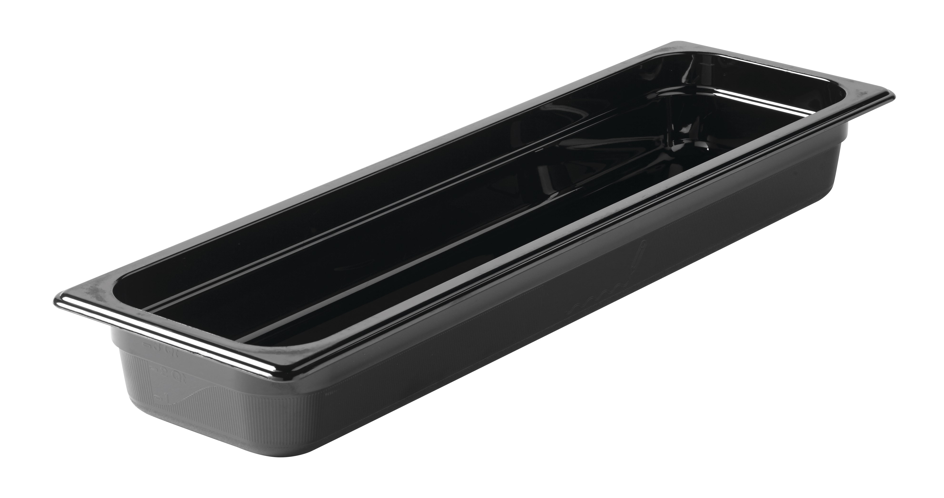 Heavy Duty Hot food pans in industry standard, gastronorm sizes.  Steam table and microwave safe