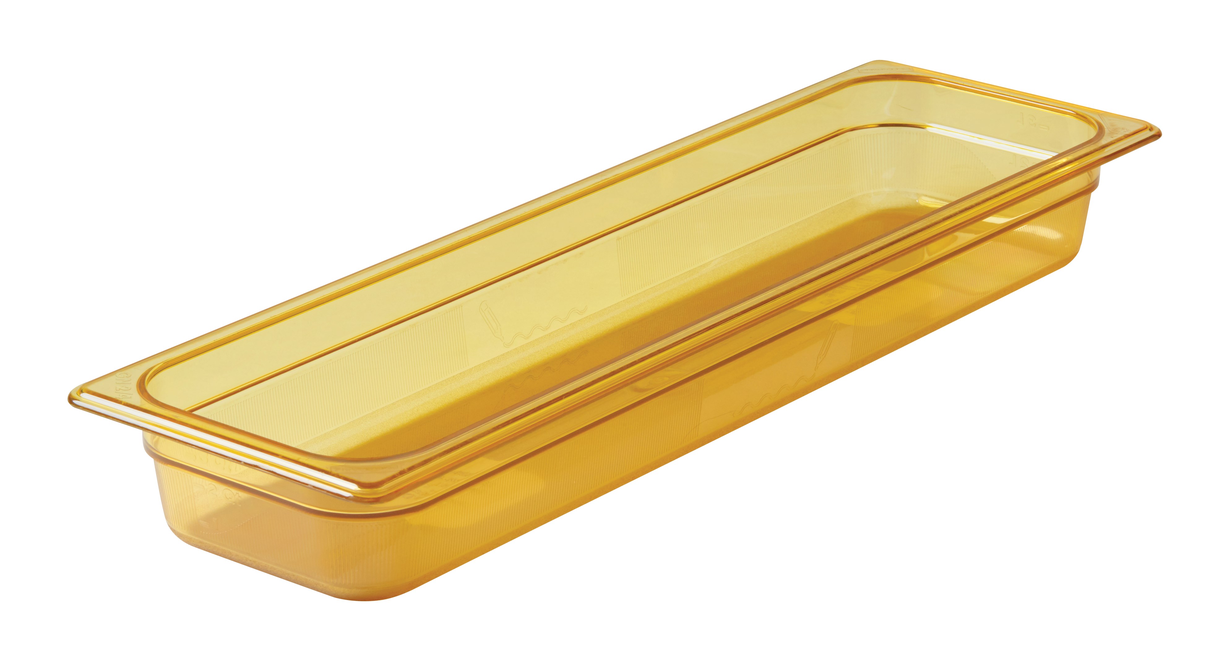 Heavy Duty Hot food pans in industry standard, gastronorm sizes.  Steam table and microwave safe
